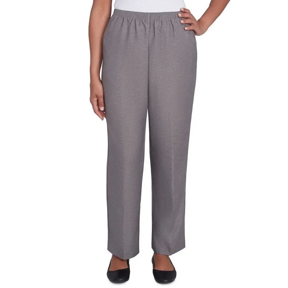 Alfred Dunner Classics Average Length Pant Grey Size 12